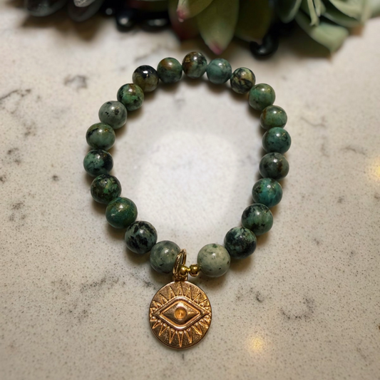 African Turquoise Bracelet