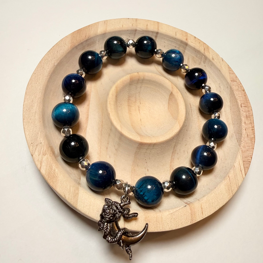 Majestic Blue Tiger's Eye Bracelet
