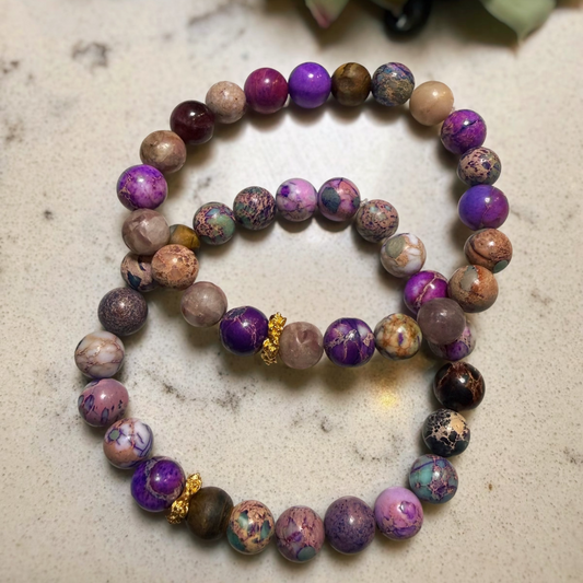 Purple Imperial Jasper Bracelet