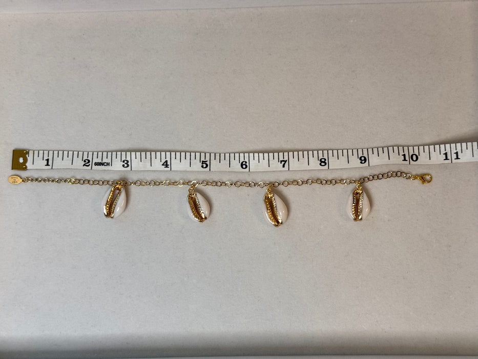 Golden Cowrie Anklet