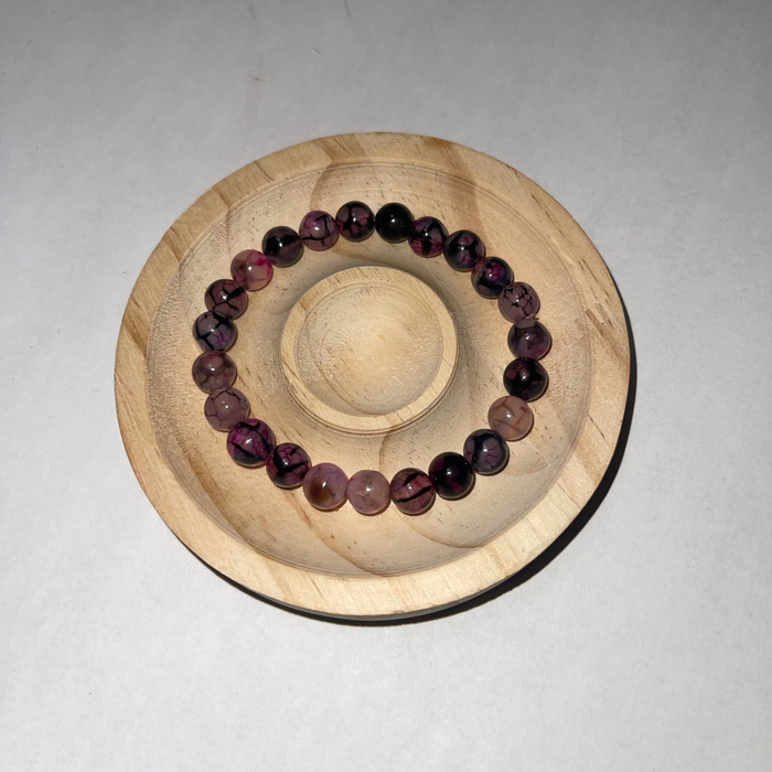 Dragon Vein Agate Bracelet