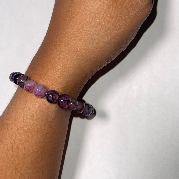 Dragon Vein Agate Bracelet