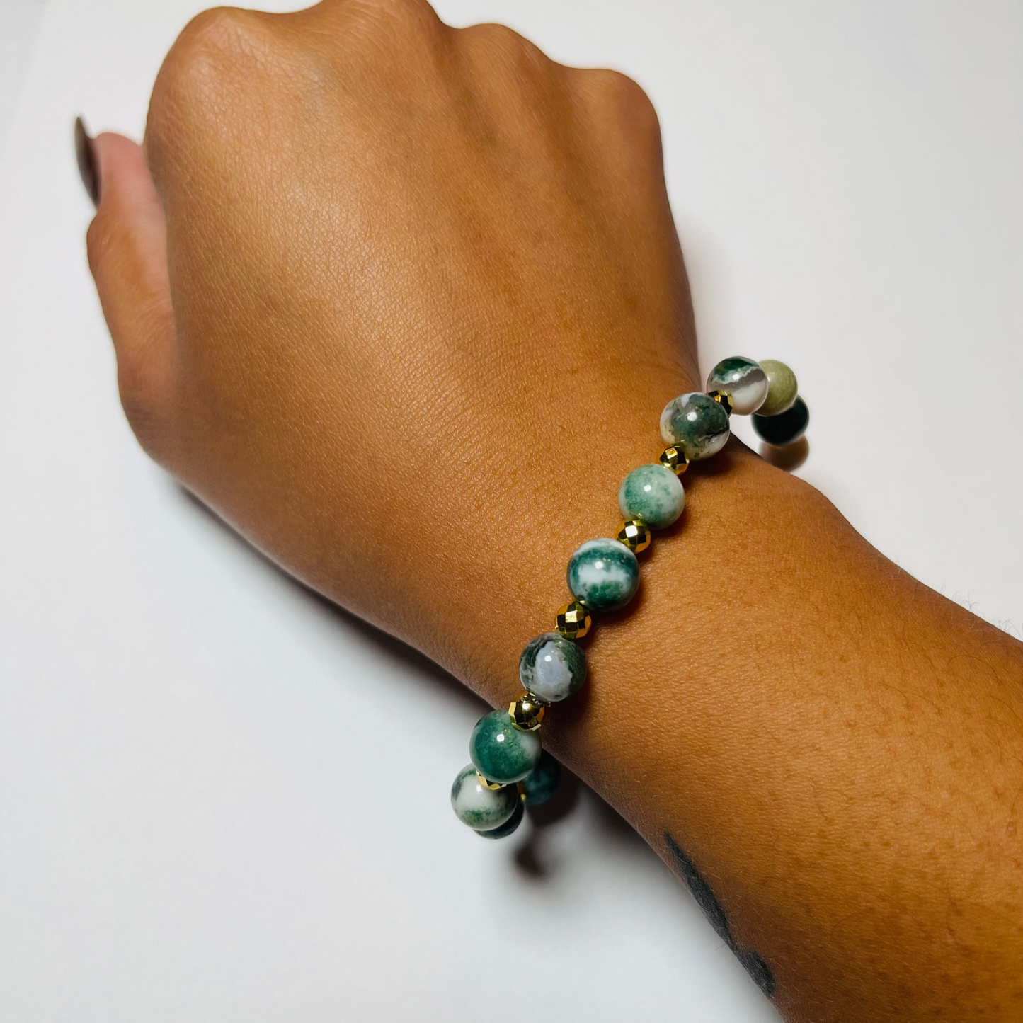 Tree Agate Crystal Bracelet
