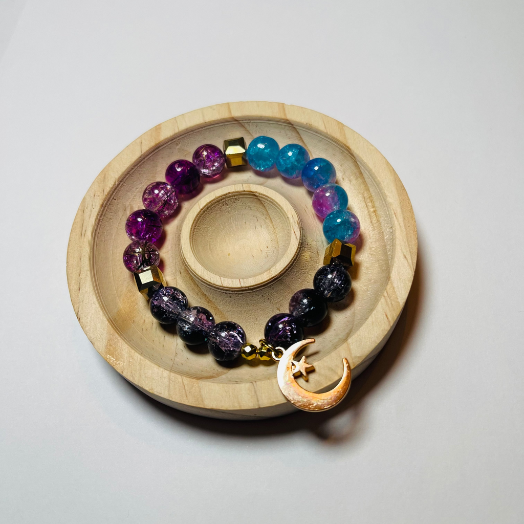 Multicolored Glass Bead Bracelet