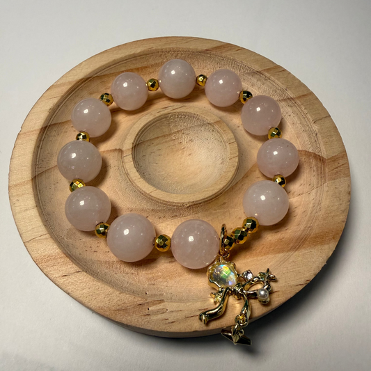 Chunky Rose Quartz Bracelet