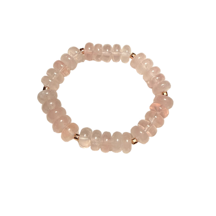 Rose Quartz Donut Bracelet